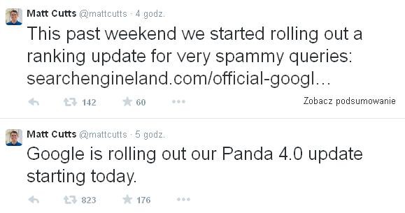 Aktualizacje Google w maju 2014