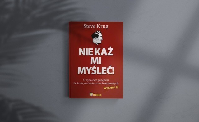 Mockup książki Steve Krug - Nie każ mi myśleć - Artykuł SEO Copywriting